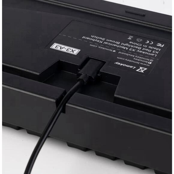 LEMOKEY X3 Wired Mechanical Keyboard 104-Key Red Backlit Brown Switch - Picture 6 of 8